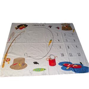 Baby Monthly Milestones For Pictures Blanket Fishing Photos Photograph Lay Point
